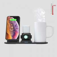 Multifunctional Qi N39 Wireless Charger Fast Charger smart phone for i watch earphone with intelligent constant temperature cup